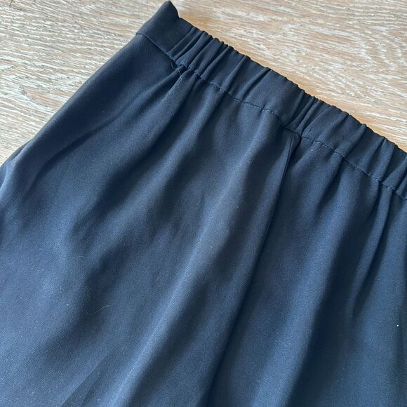 Babaton Cohen Pleated Dress Pant Pull-On Ankle 24" Black Sz0 - Picture 5 of 11